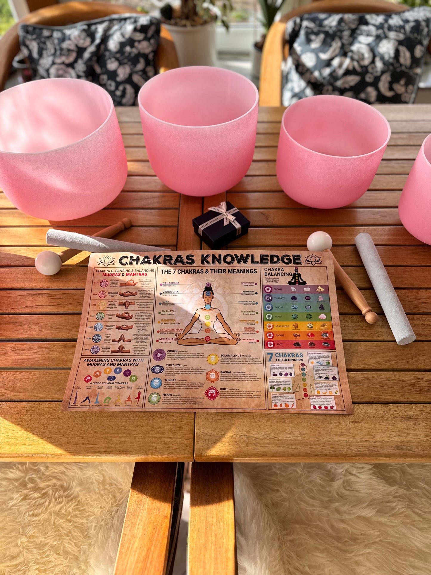 Kristall Klangschalen Rosa