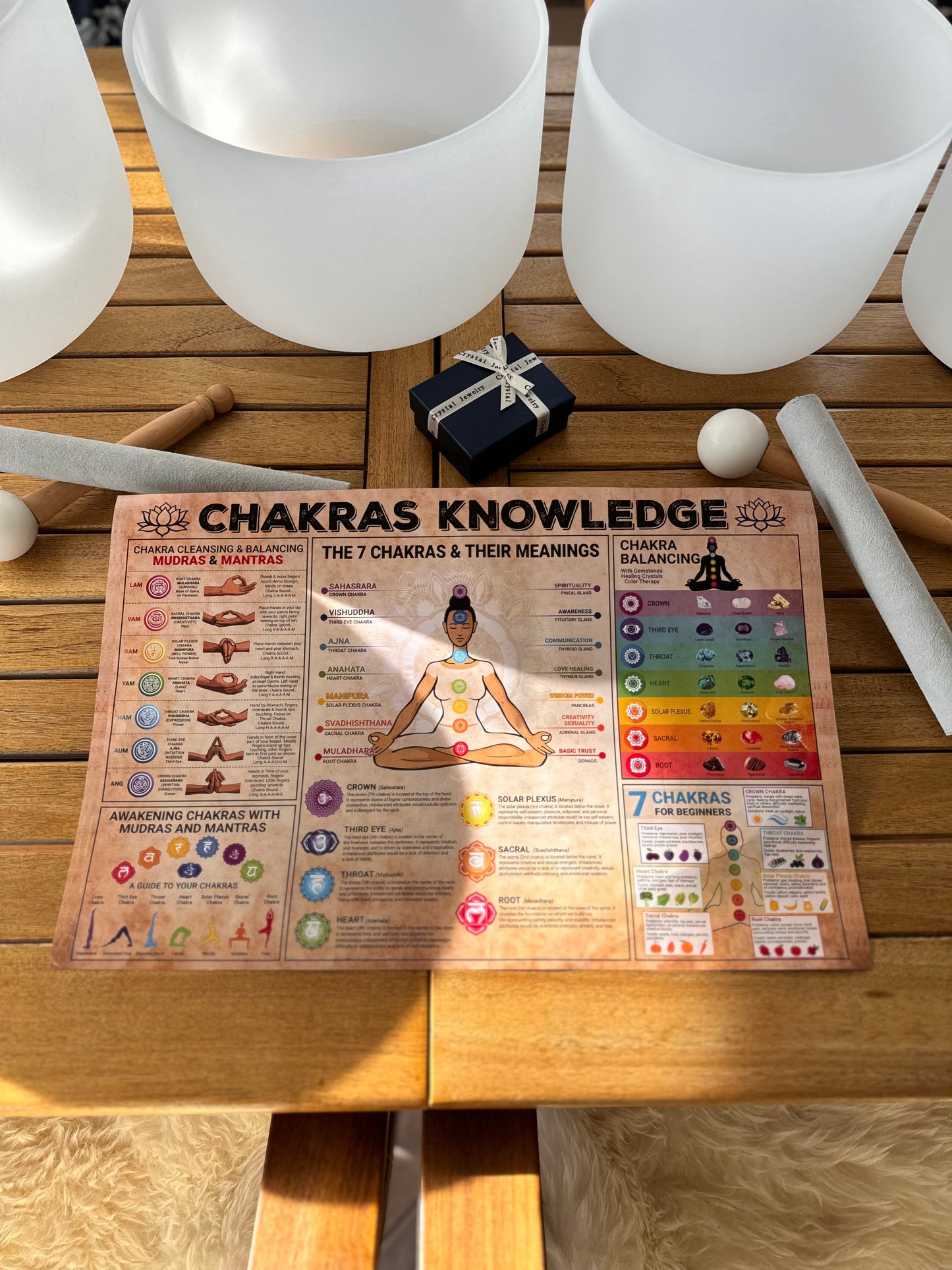 Kristall Klangschalen Weiß